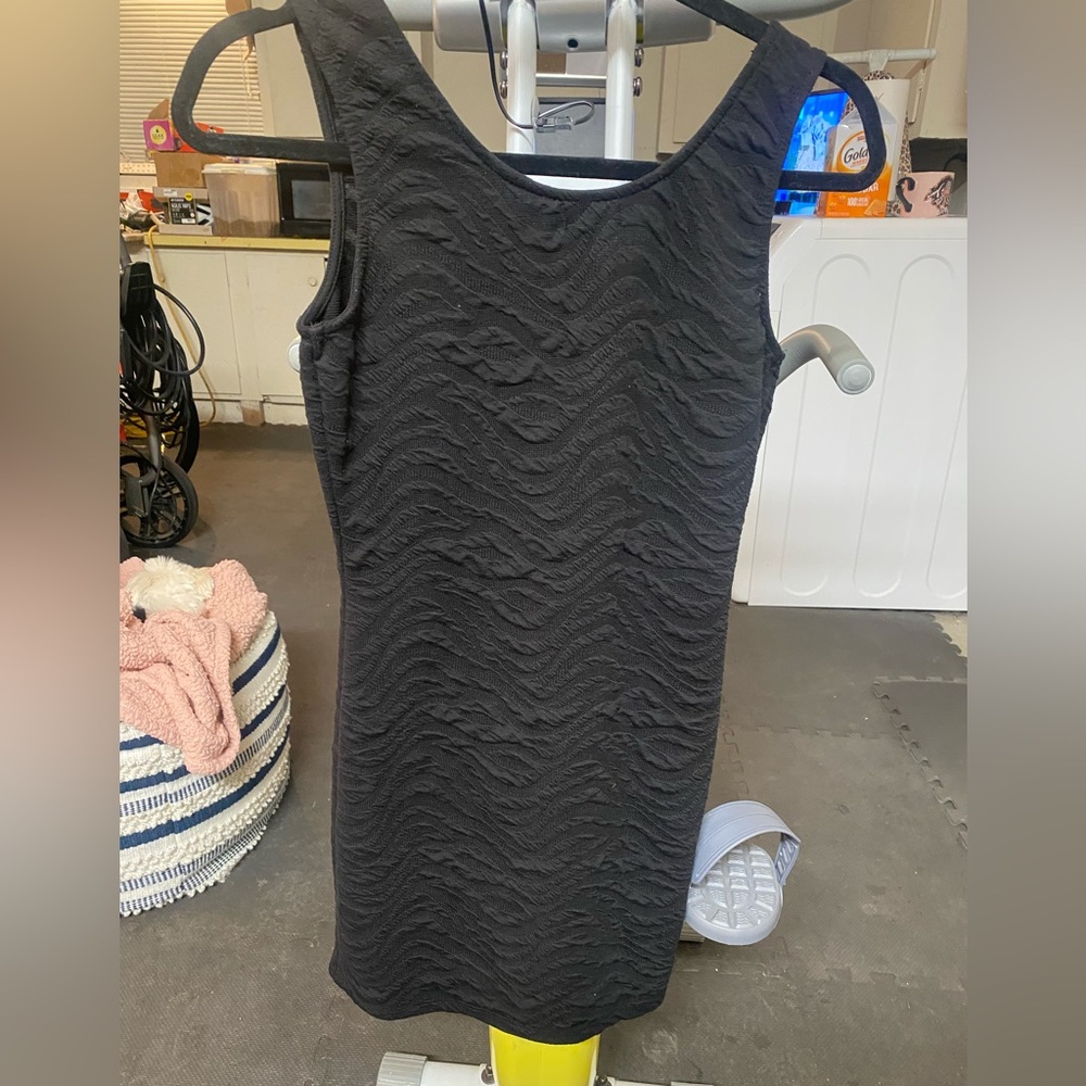 Black mini dress
